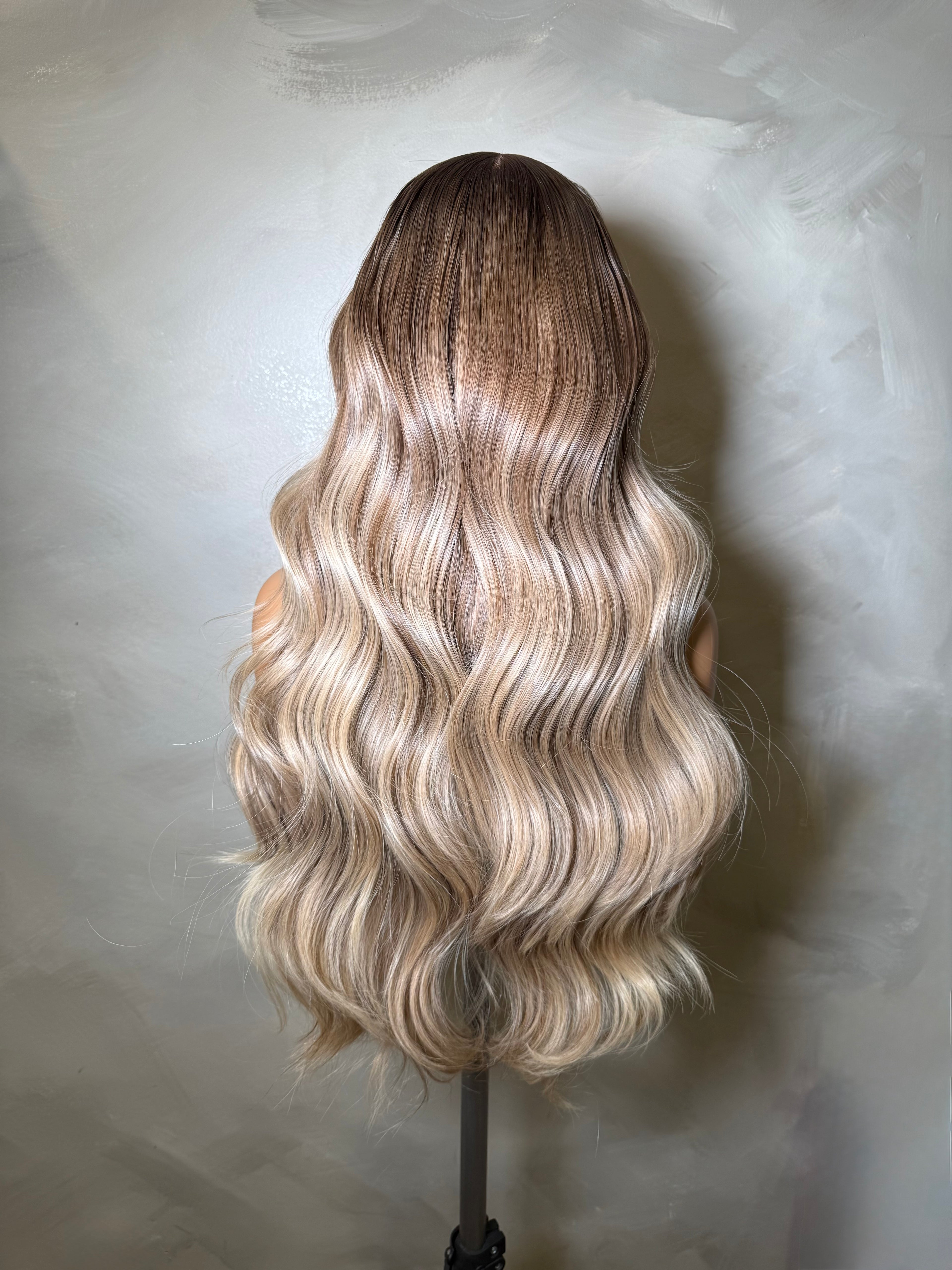 Sandy |  Beige Blonde Glueless Human Hair Wig 26 Inch HD Closure (Pre-Order)